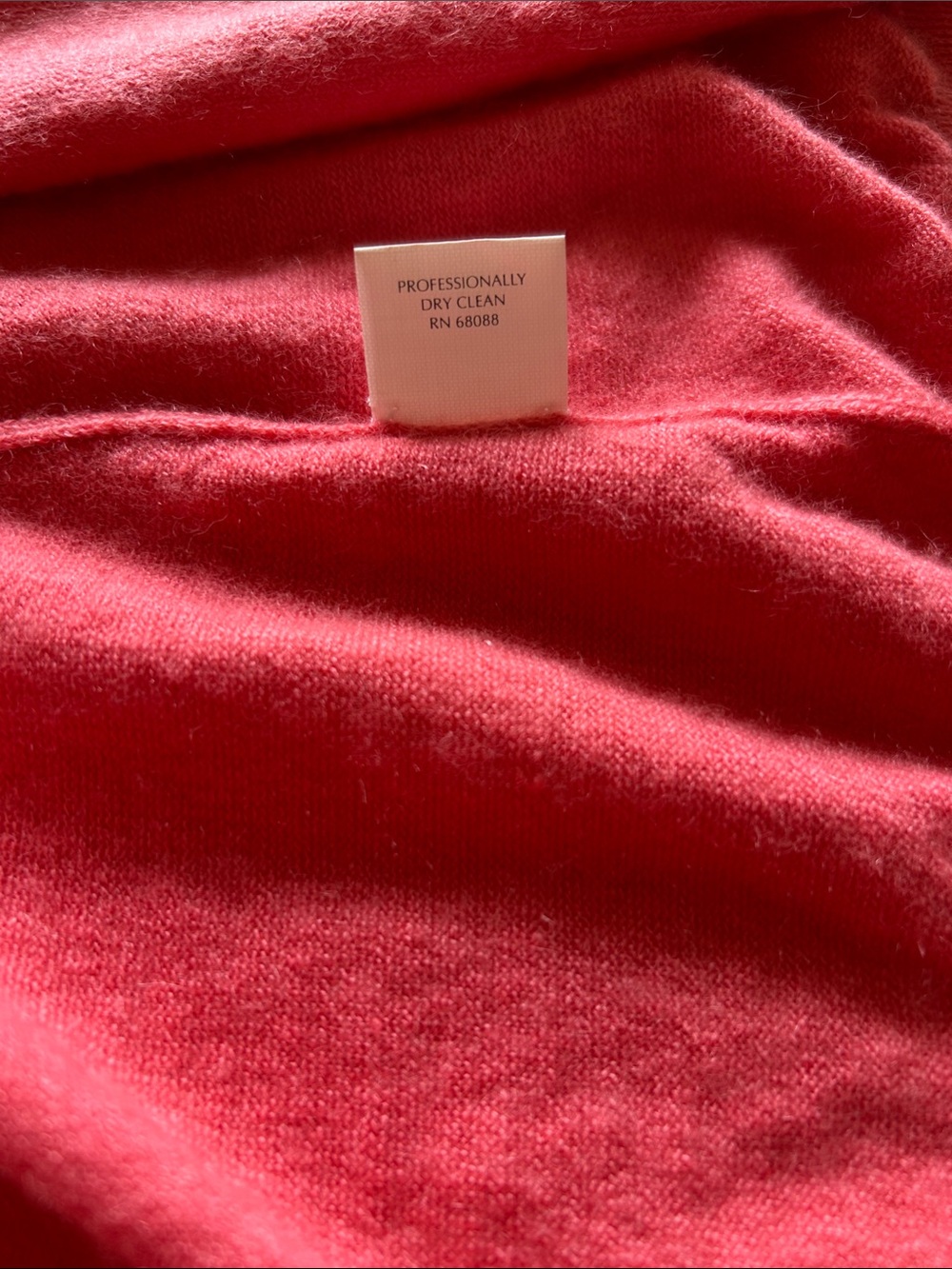 Vintage TSE Coral Cashmere Button-Front Crewneck Cardigan, Women's Medium - Picture 5 of 8
